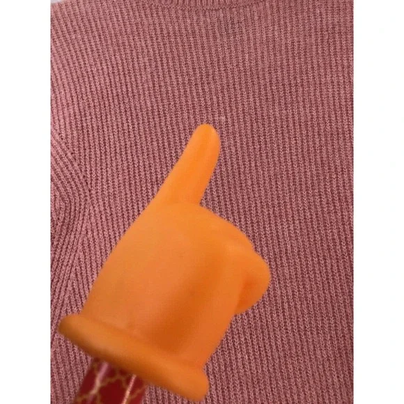 Halogen Sweater Women Size X1 Wool Blend Ruffles Neck Blush - Picture 16 of 16